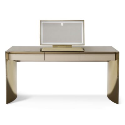 Makeup vanity set with rose gold mirror H510 finish bedroom furniture