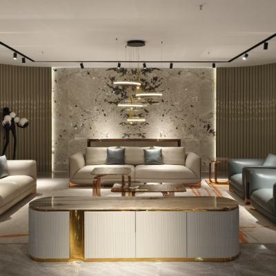 Mixed modular sofa configurations property wide hotel deployment multiple sizes material tiers hospitality furniture system cohesive design scalable