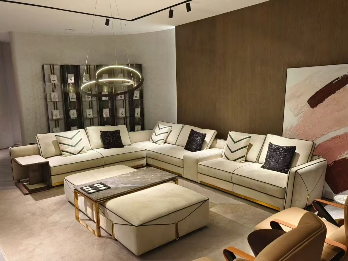 Corner Sofa Side Table modern living room interior designer sectional luxury residential lounge space