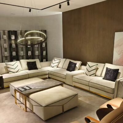 Corner Sofa Side Table modern living room interior designer sectional luxury residential lounge space