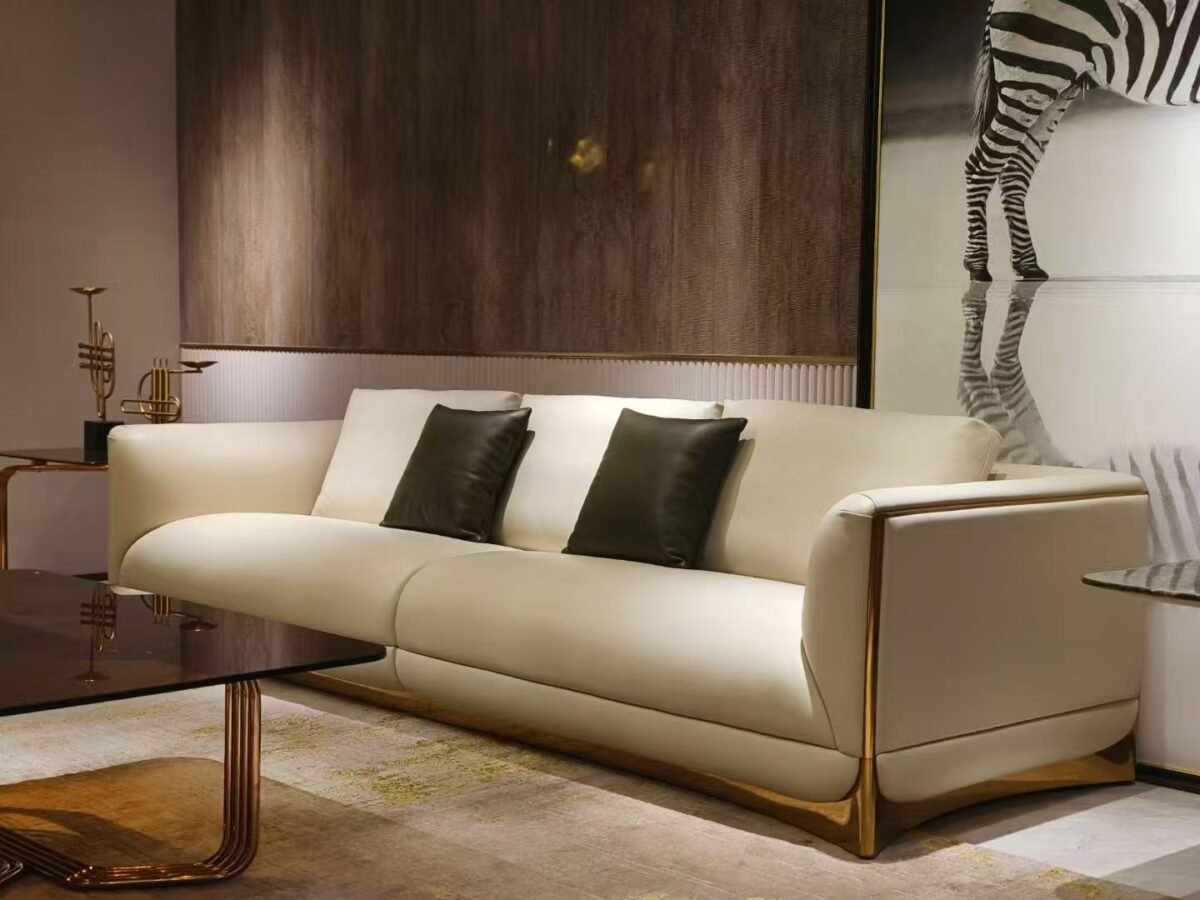 Three seater modular sofa 2600mm standard lounge configuration living room hotel hospitality furniture primary seating residential commercial