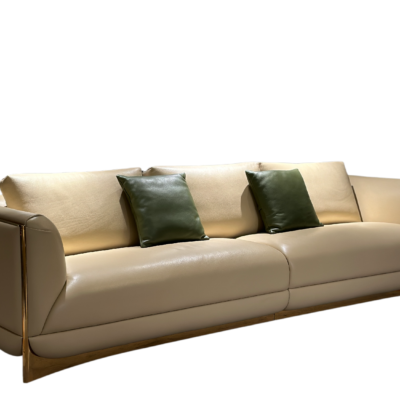 Modular sofa system configurations luxury three material tiers fabric leather hospitality furniture commercial design boutique hotel scalable seating