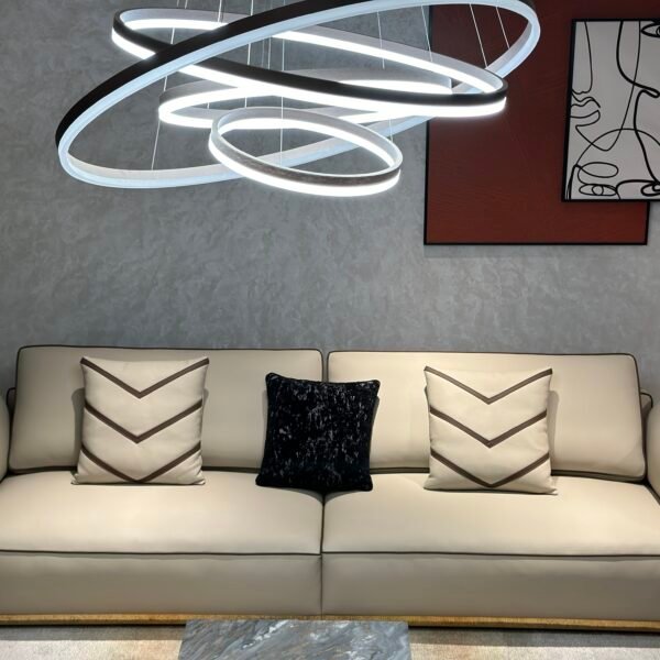 2 and 4 seater sofa combo dimension views 210×98×83 cm and 280×98×83 cm with hardware detail