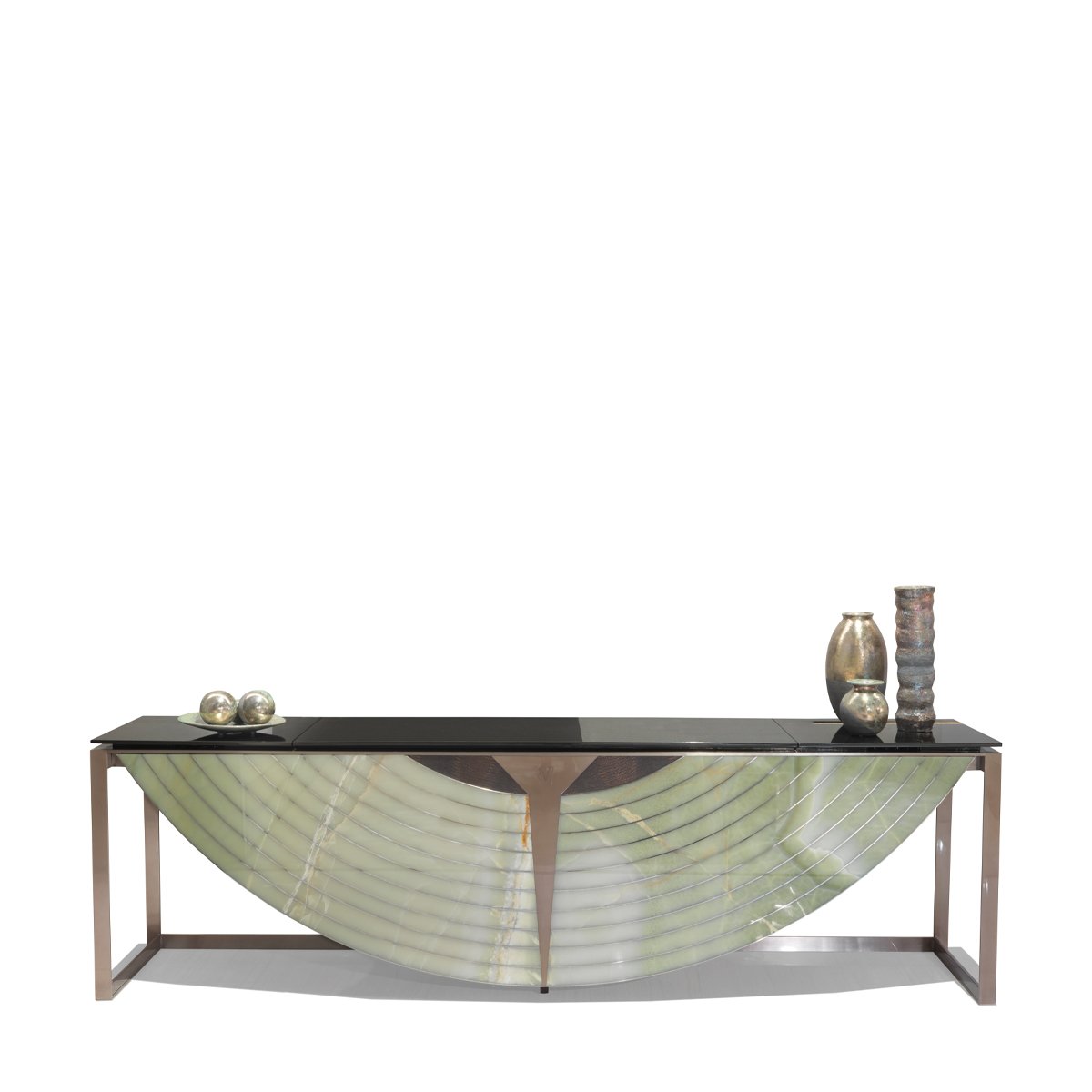 Jadeite console table blue gold sandstone hero shot green black design entrance hall 190cm jadeite hardware