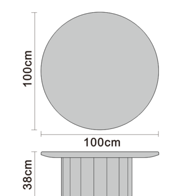 Coffee table line art on white background