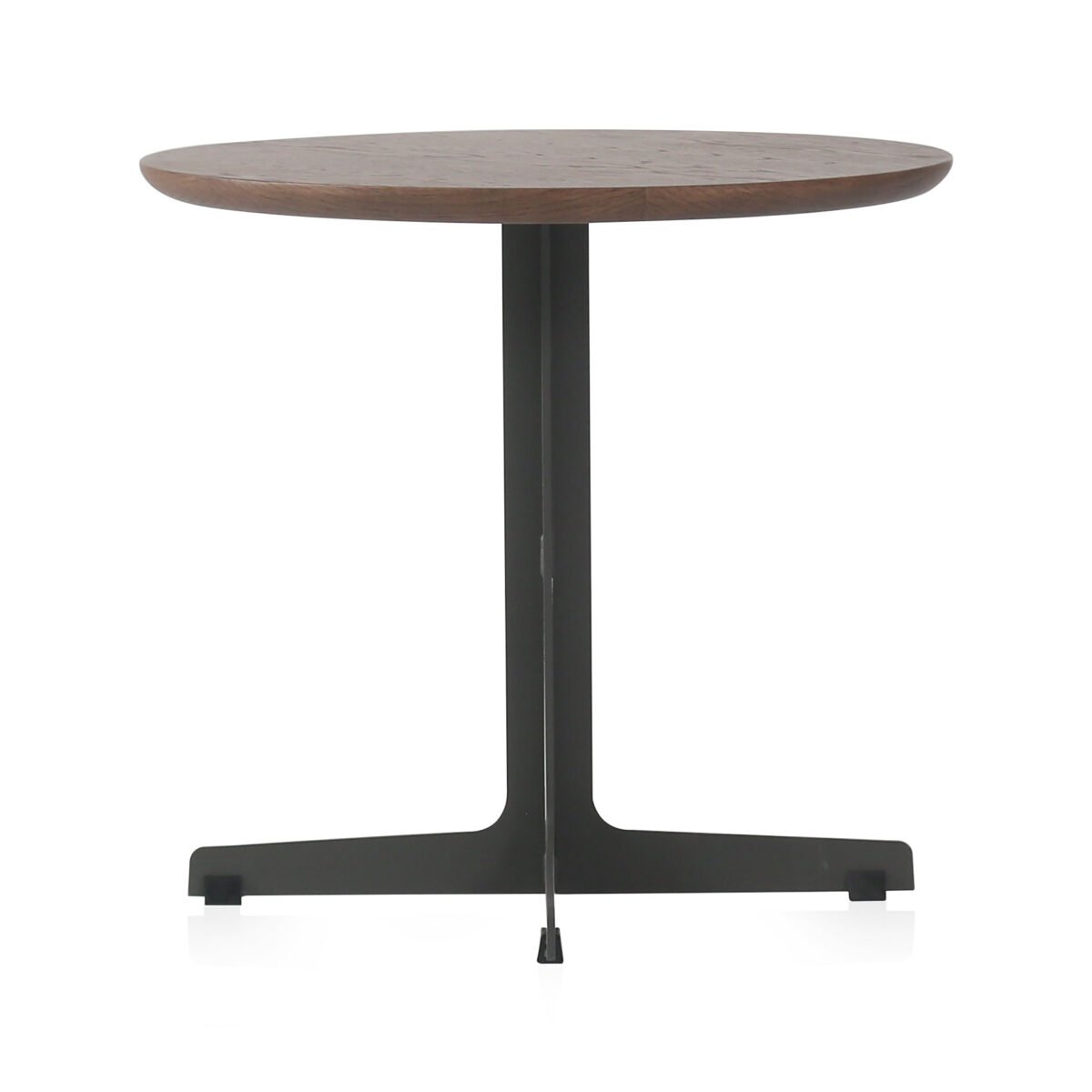 Coffee table in oreo grey marble finish, front view
