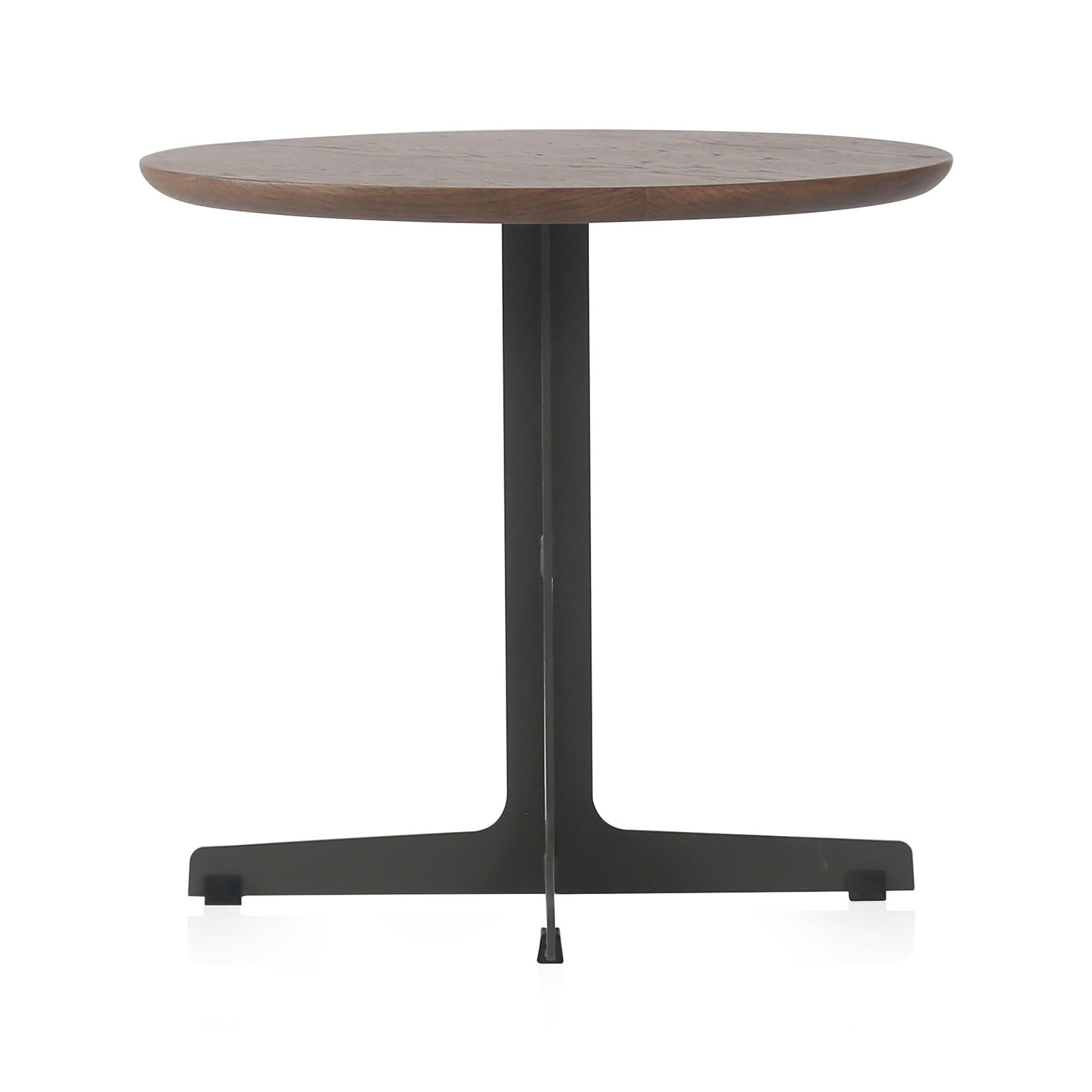 Coffee table in oreo grey marble finish, front view