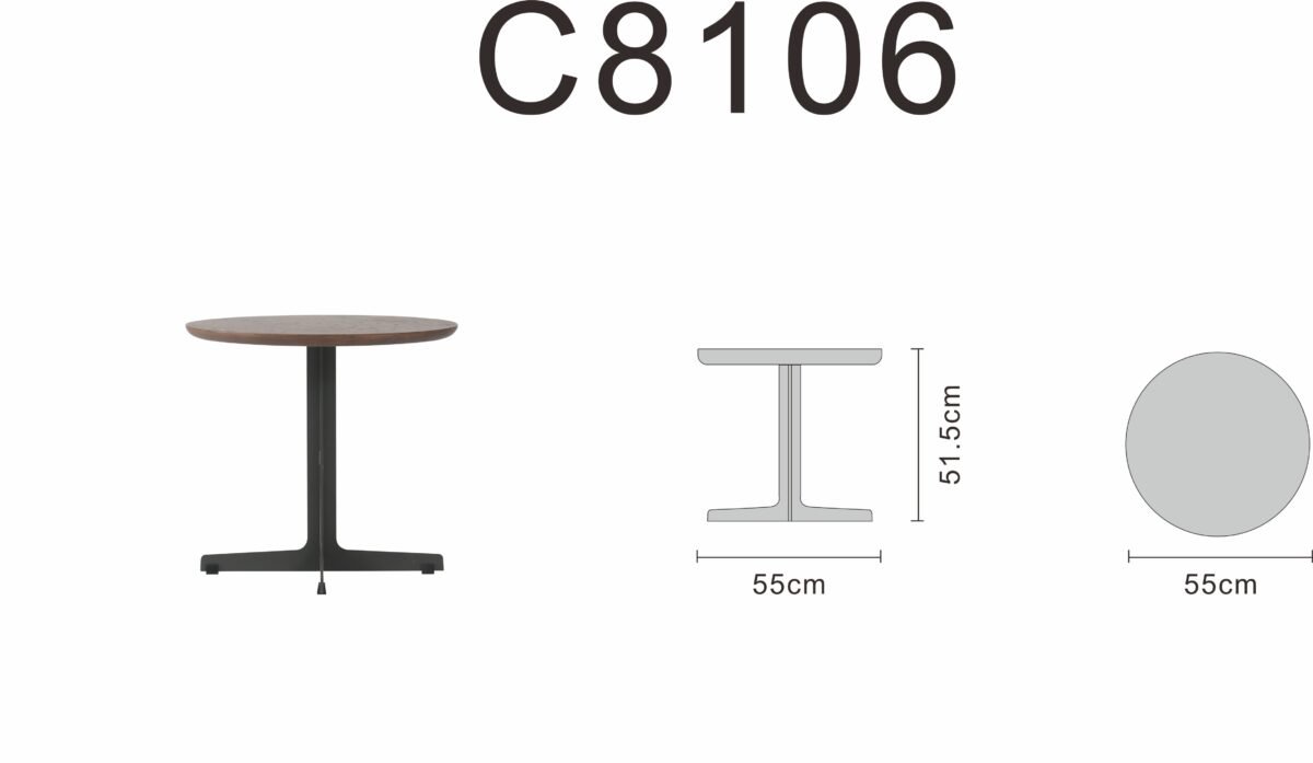 Coffee table line art on white background