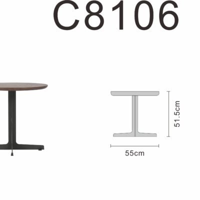 Coffee table line art on white background