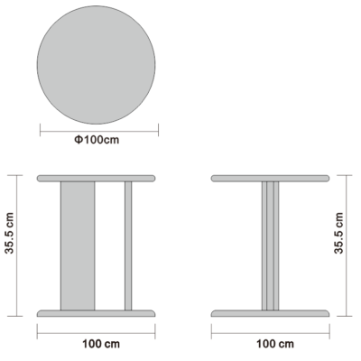 Small coffee table line art on white background