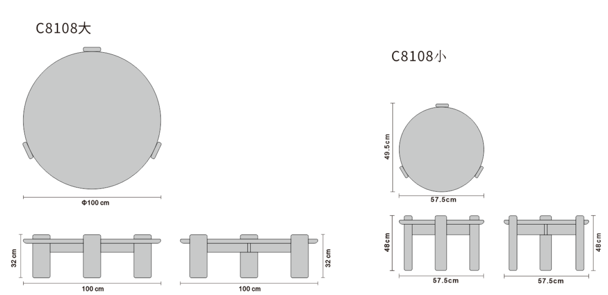 Coffee table line art on white background
