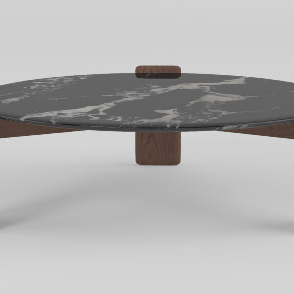 Napoleon Stone Table Large Front Large coffee table in napoleon stone finish, front view