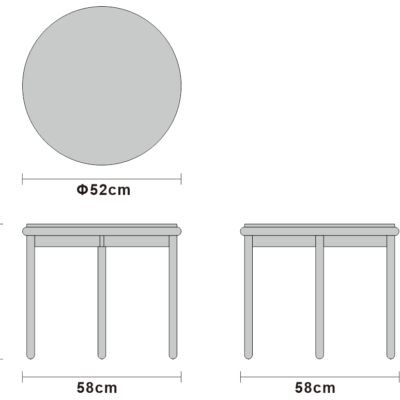 Small coffee table studio rendering