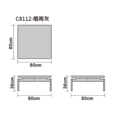 Coffee table line art on white background
