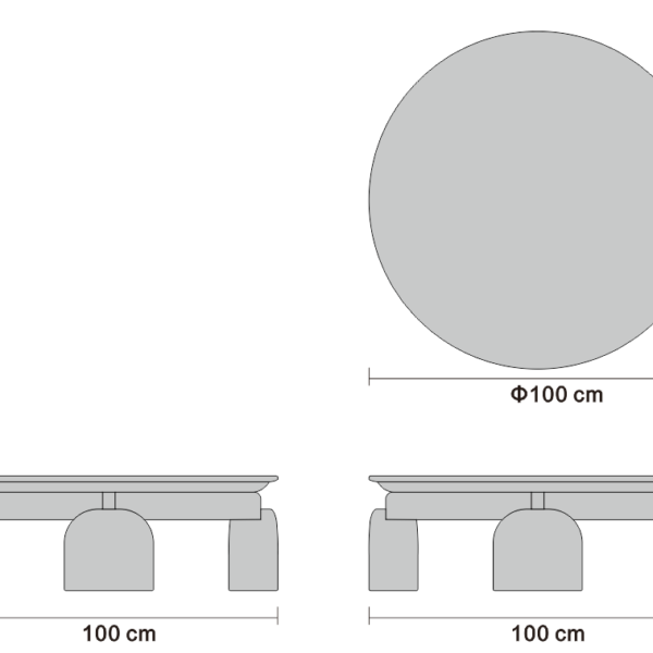 Coffee table studio rendering