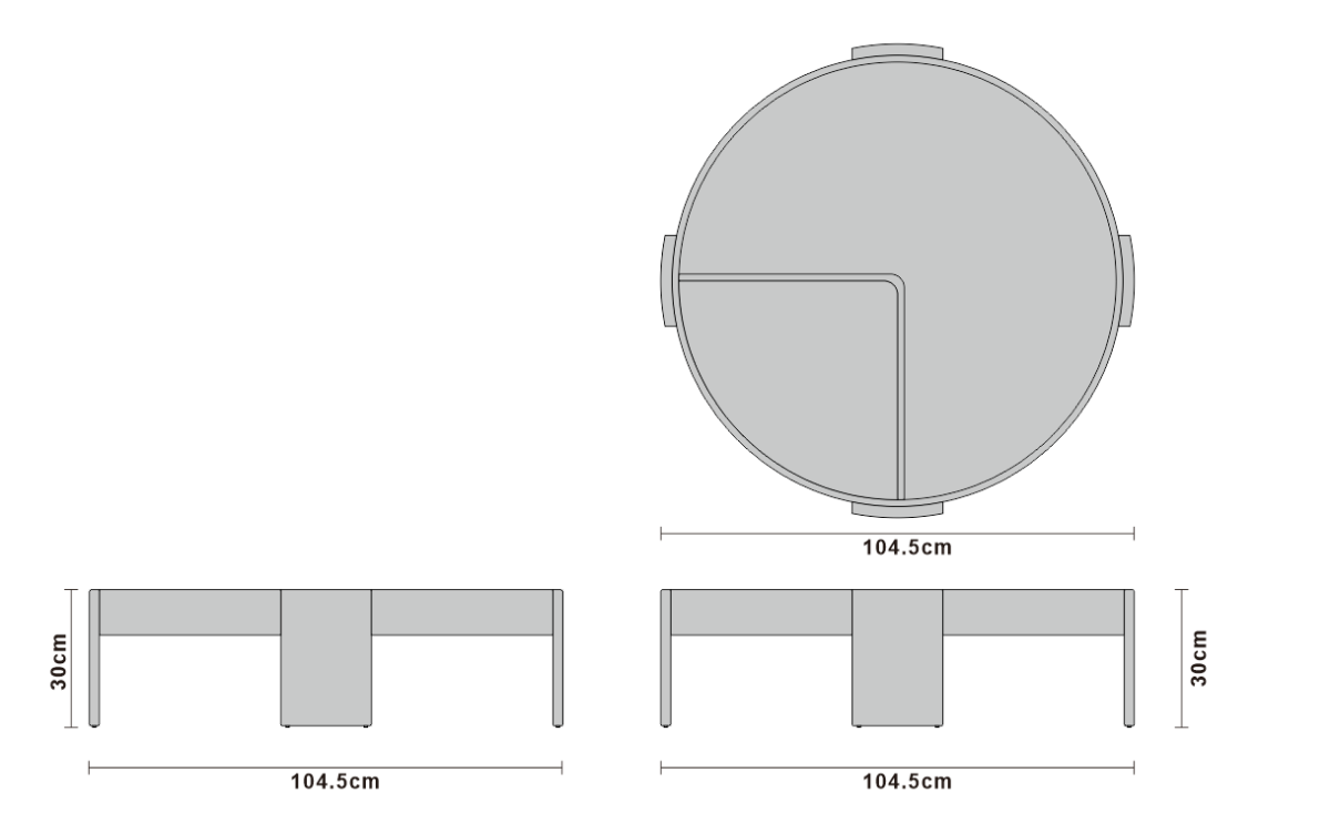 Coffee table studio rendering