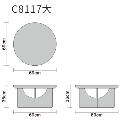 Large coffee table line art on white background