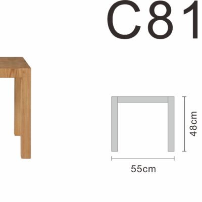 Small coffee table line art on white background