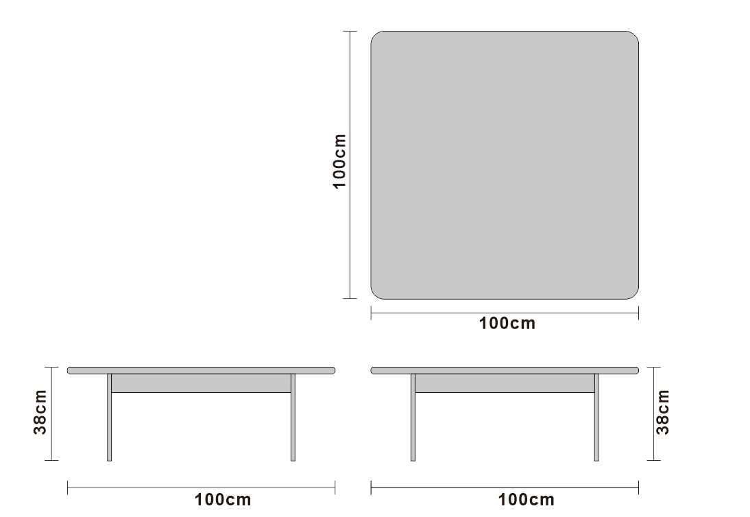 Coffee table studio rendering