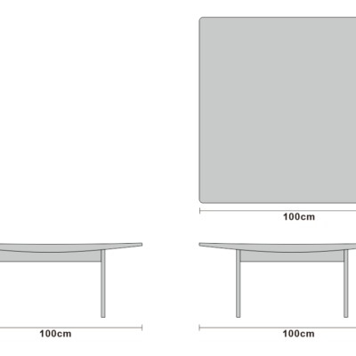 Coffee table line art on white background