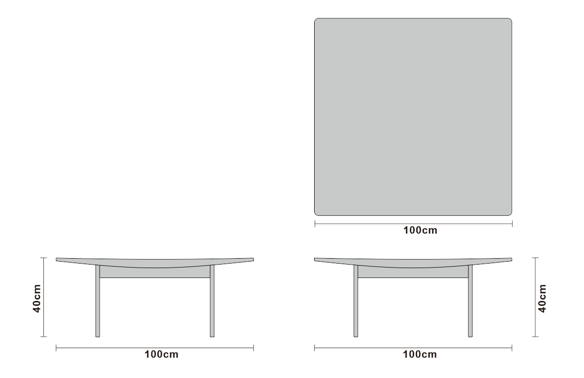 Coffee table line art on white background