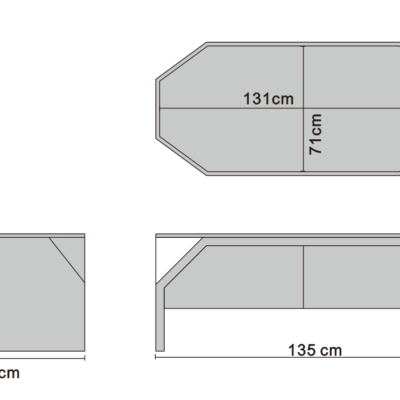 Coffee table line art on white background