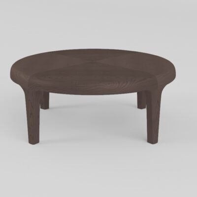 Round table in solid ash wood, 100 cm diameter
