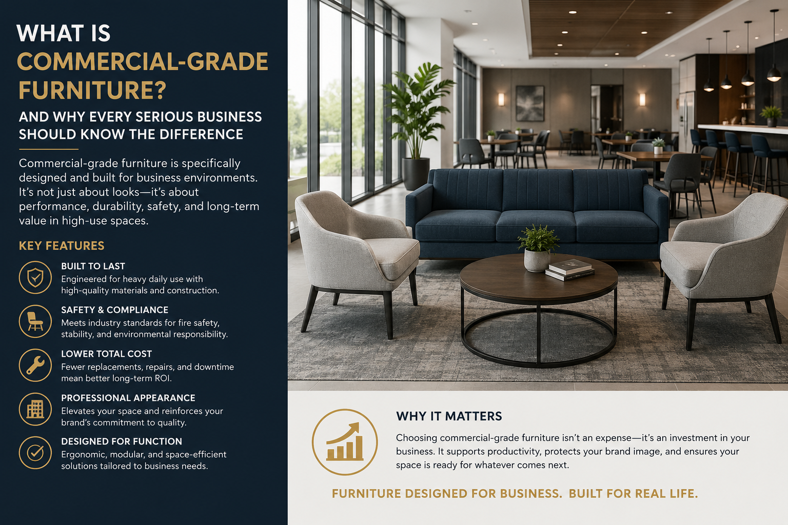Home 20 What Is Commercial-Grade Furniture and Why Every Serious Business Should Know the Difference