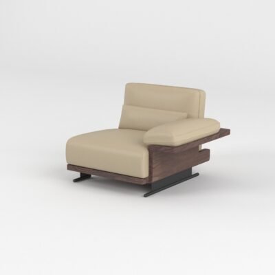 Smoked ash and natural ash wood frame finish comparison for deep seat modular sofa contract specification