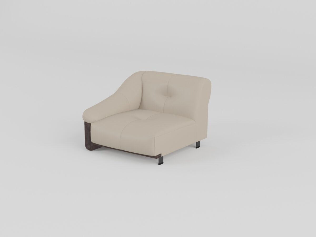 top grain leather sofa ash wood frame single armrest configuration profile 225 colour