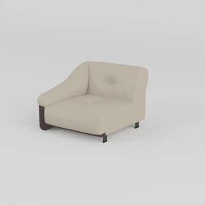 top grain leather sofa ash wood frame single armrest configuration profile 225 colour