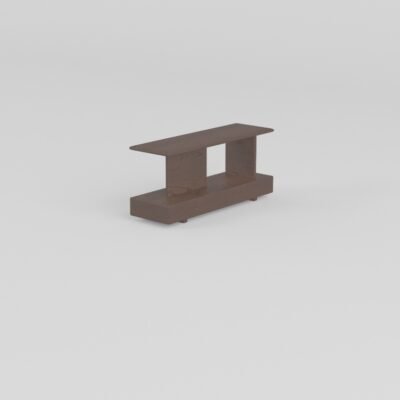 Armless modular sofa with coffee table armrest unit 30x102x45cm ash wood cowhide optional accessory