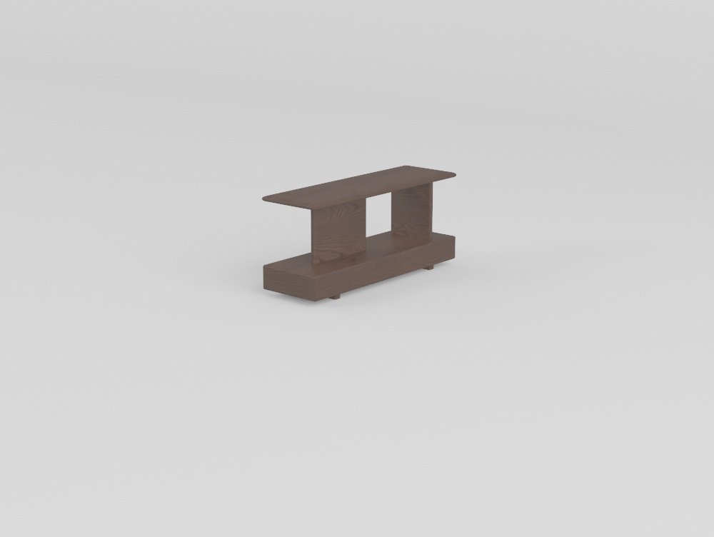 Armless modular sofa with coffee table armrest unit 30x102x45cm ash wood cowhide optional accessory