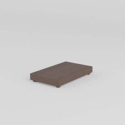 Armless modular sofa with coffee table side table unit 60x102x14cm ash wood native accessory detail