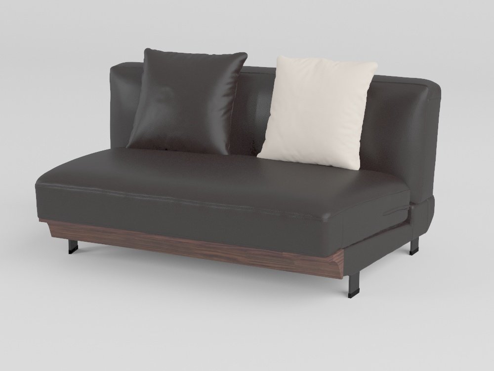 goose down cowhide sofa exposed ash wood frame corner unit 1850x1140mm configuration