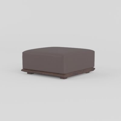 Modular leather sofa with ash wood frame ottoman number one