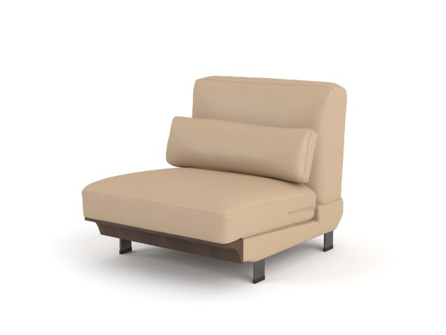 Cowhide sofa on ash wood platform base armless single seat unit 77x100x82cm champagne sand cowhide ebony plinth