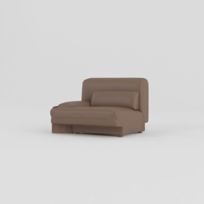 leather sofa set right armrest single unit mocha cowhide ash wood nailed frame detail