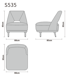 Leather Slipper Chair | Cowhide Sculptural Cutout Back 1 leather slipper chair taupe cowhide white background ash wood legs specification