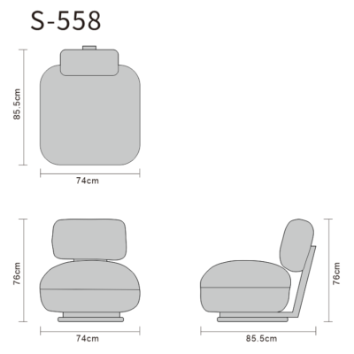 Leisure chair line art on white background