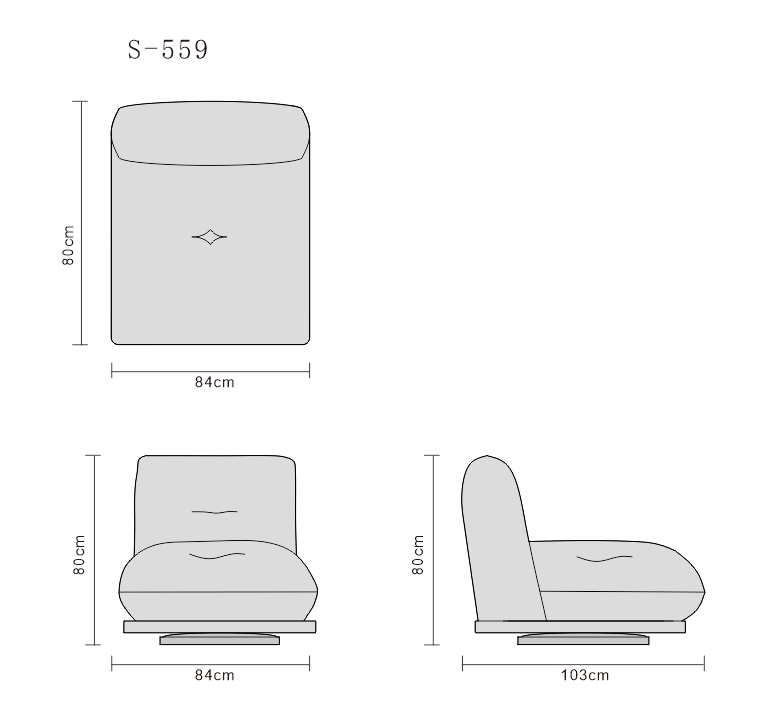 Leisure chair line art on white background