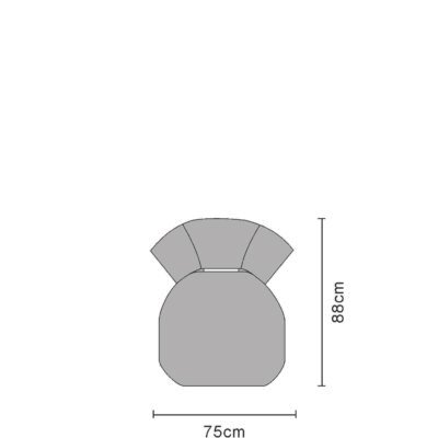 Leisure chair line art sketch on white background