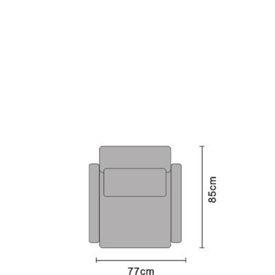Leisure chair line art sketch on white background