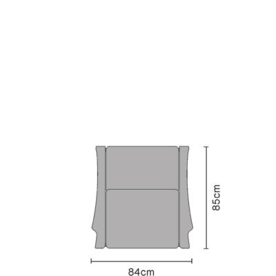 Leisure chair line art sketch on white background