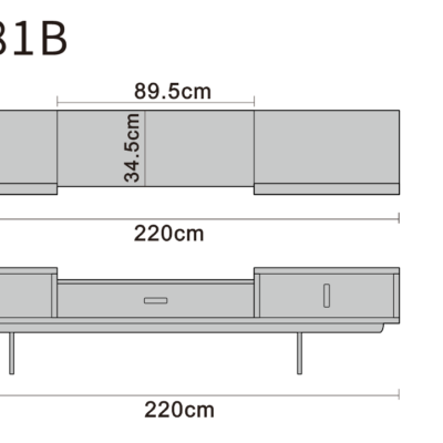 TV cabinet line art on white background