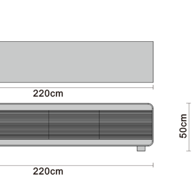 TV cabinet line art on white background