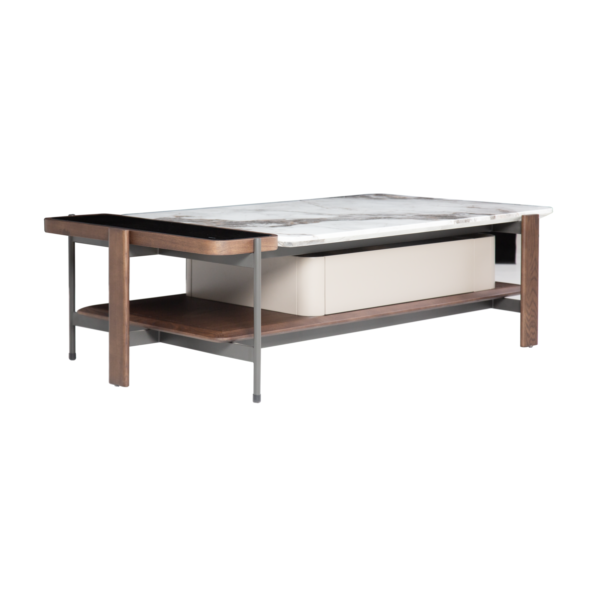 Coffee table line art on white background, version three