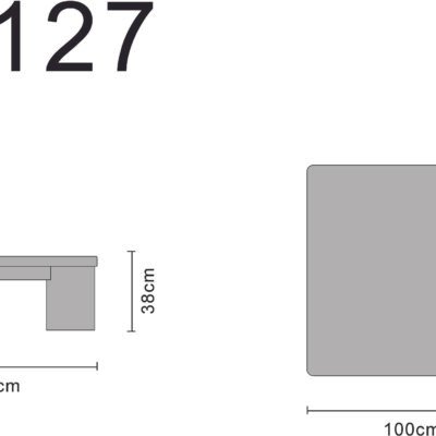 Coffee table line art on white background