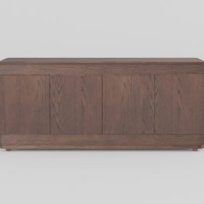 Ash wood sideboard, front view