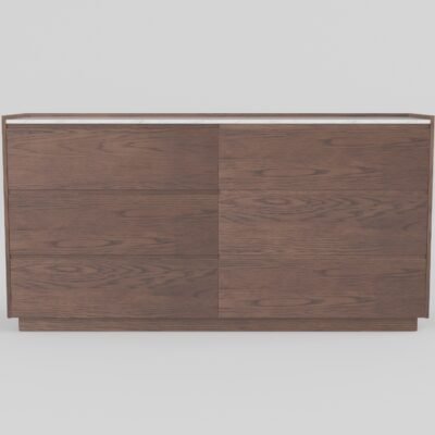 Jazz white sideboard, front view